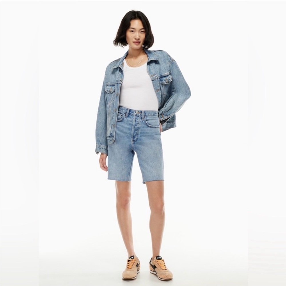 Denim Forum The Joni Loose Long Short 27 9”